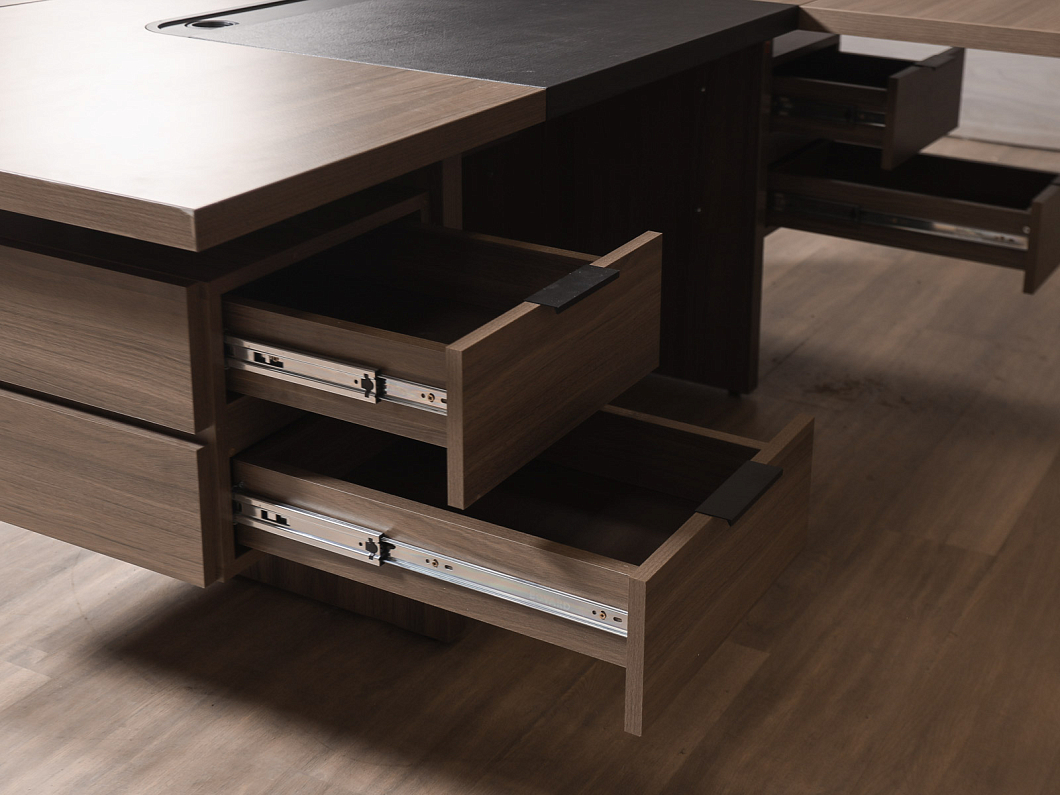 Стол руководителя ЛДСП Ясень шимо (СТРЯШ-131225)