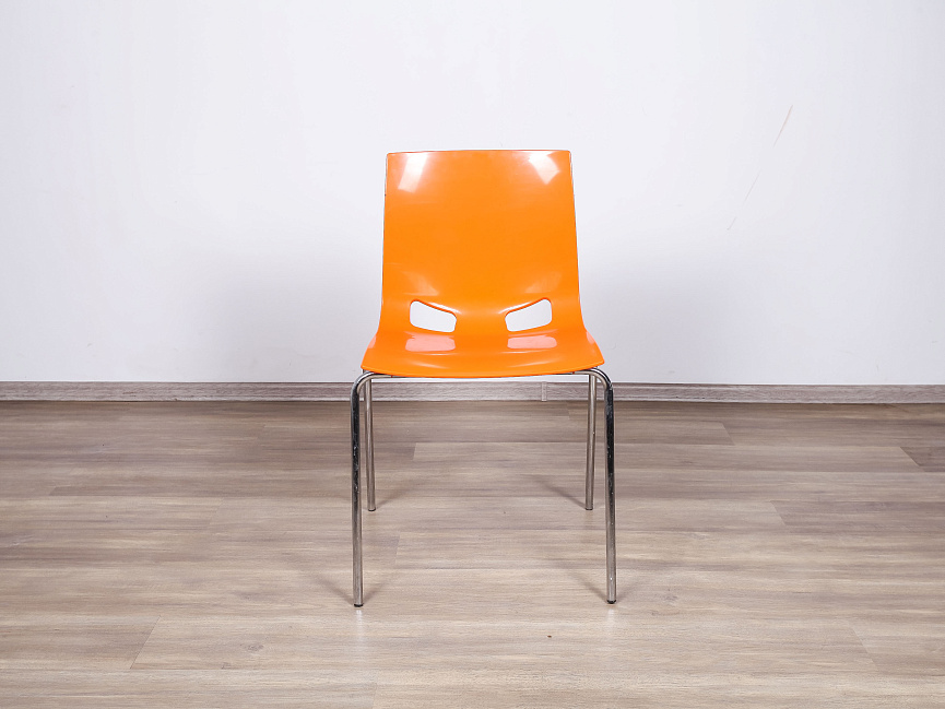 Кресло на ножках Пластик Оранжевый  (ОСОЖ-06092)