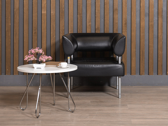 Кресло Искусственная кожа Чёрный