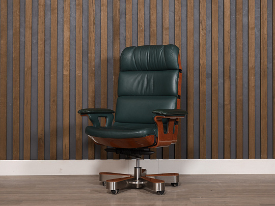 Кресло руководителя R.A. Mobili HERGO A Кожа Зелёный Италия