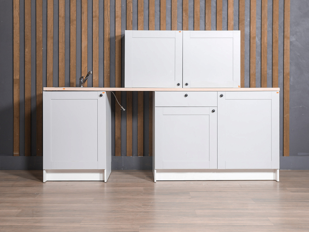 Кухонный гарнитур ЛДСП Серый (КХГ-301025)