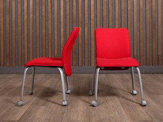 Офисный стул HARBUTAS Ткань Красный Литва