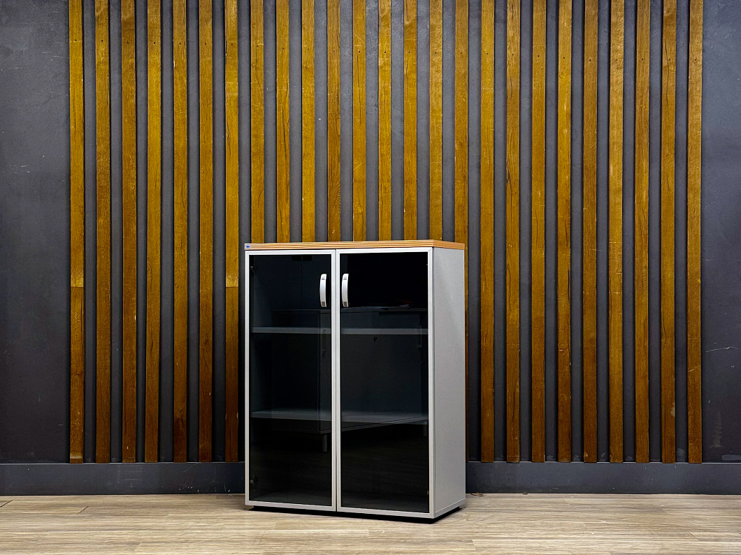 Шкаф для документов Офис-Директ Berlin ЛДСП Серый Россия (ШДСОХ-271225)