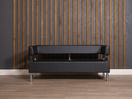 Диван САНТЬЯГО Искусственная кожа Чёрный Россия