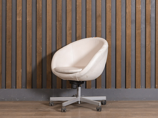 Конференц-кресло IKEA Skruvsta Искусственная кожа Белый Швеция