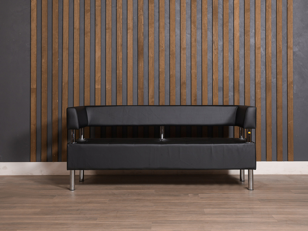 Диван САНТЬЯГО Искусственная кожа Чёрный Россия (ДЭЧ2-СНТГ)