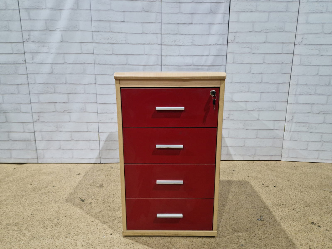 Тумба приставная ДСП Красный Россия (ТПКС-290324)