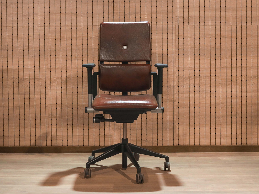 Кресло руководителя Steelcase Кожа Бордовый США (КДРБР-070325)