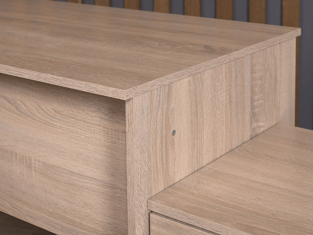 Стол с тумбой ЛДСП Клен (СТПКЛ-250126)