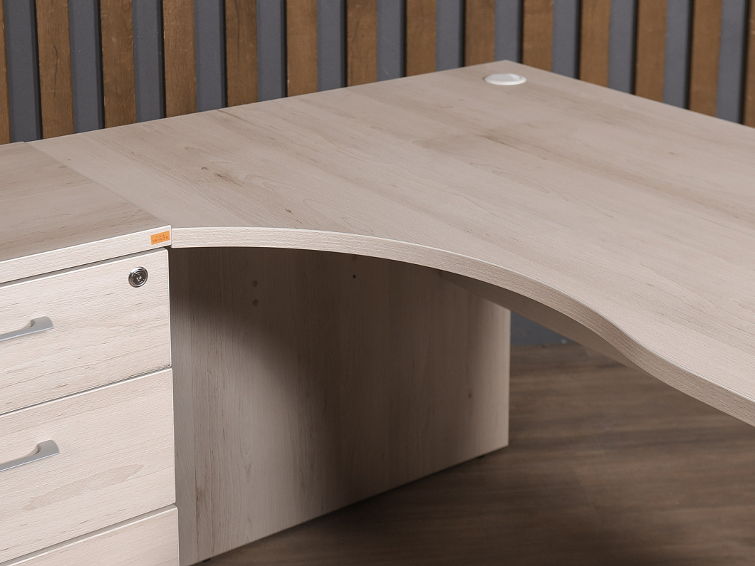 Стол с тумбой ЛДСП Бук (СЭТБК-181025)