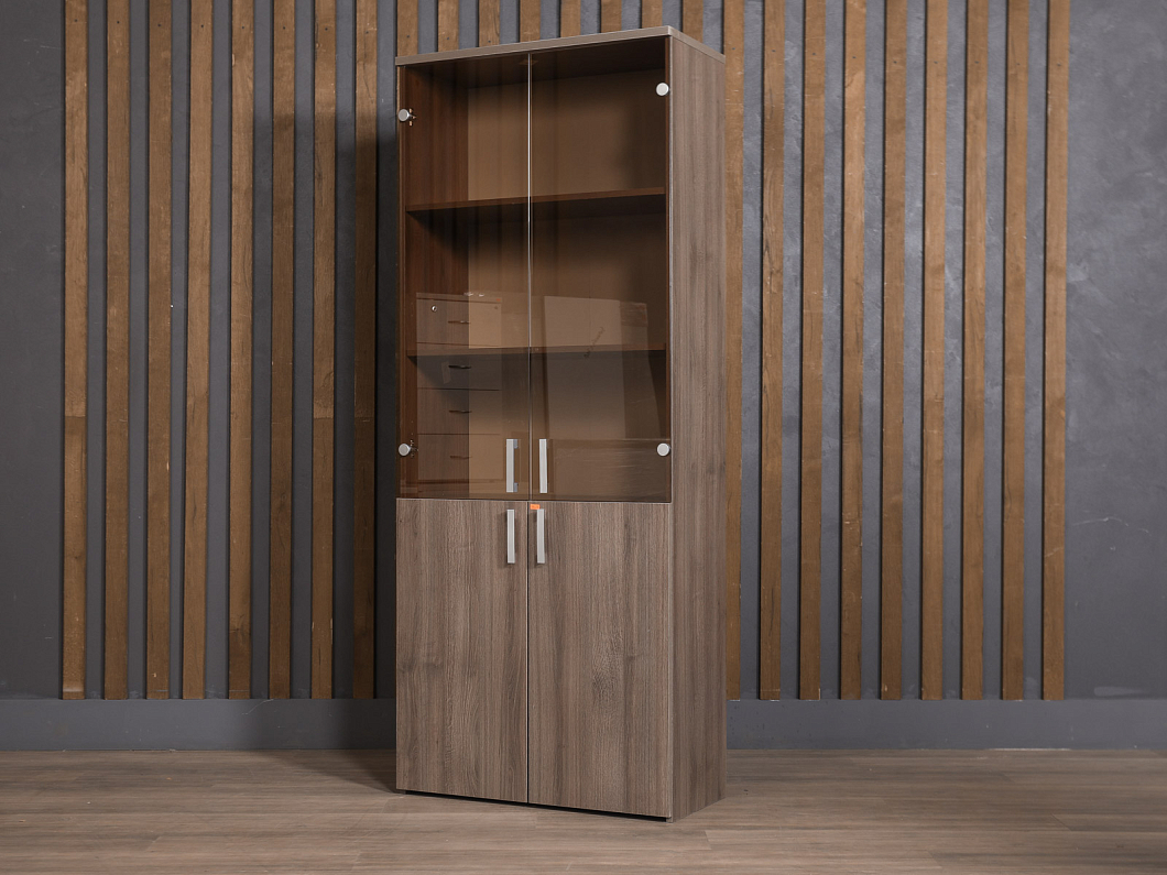 Шкаф для документов ЛДСП Ясень шимо (ШДСЯШ-161025)