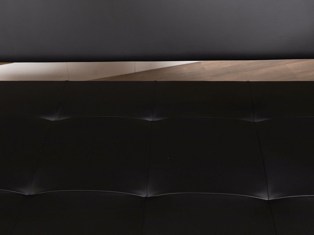 Диван САНТЬЯГО Искусственная кожа Чёрный Россия (ДЭЧ-СНТГ)