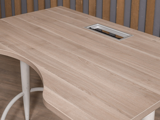 Стол прямоугольный ЛДСП Ясень шимо
