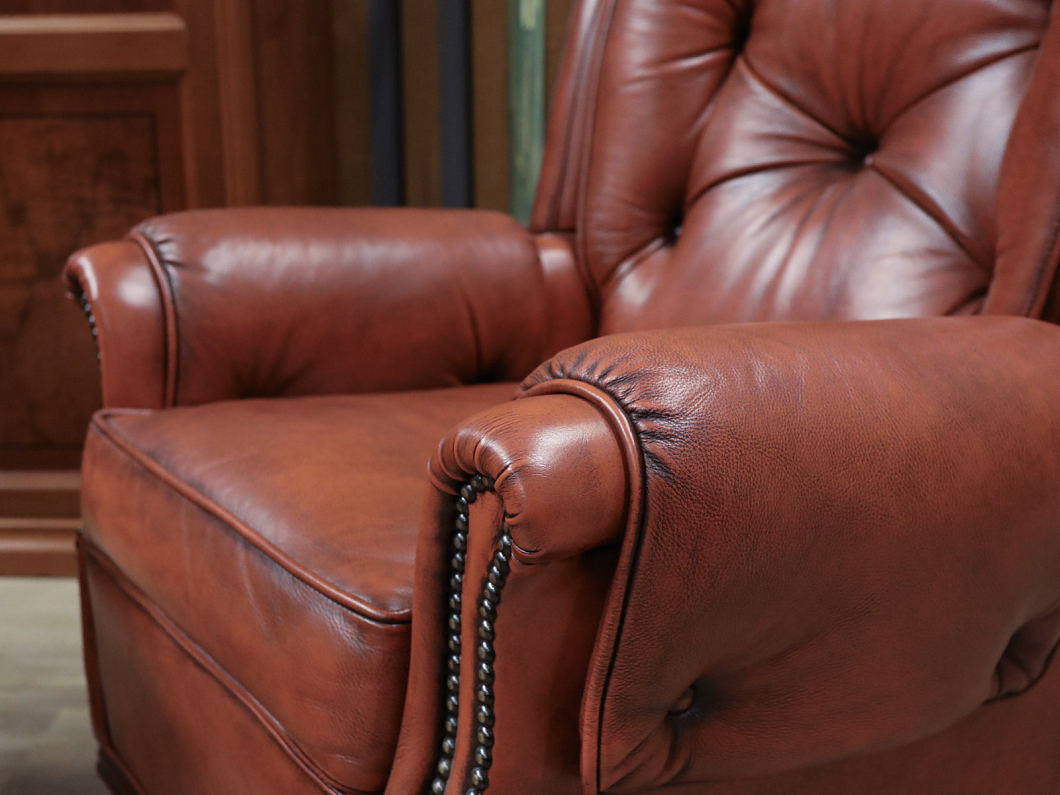 Кресло FRATELLI MASCHERONI Кожа Коричневый Италия (КРКЖТ-090725)