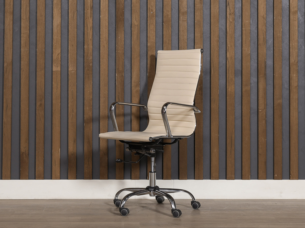 Кресло руководителя Бюрократ Искусственная кожа Бежевый Россия (КРЭБЖ-110825)