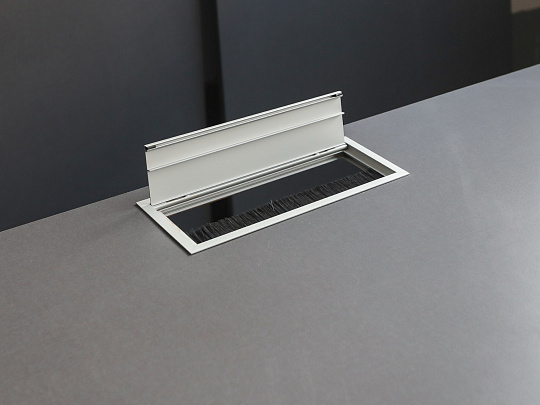 Стол с тумбой UFFIX Essence ЛДСП Серый Италия