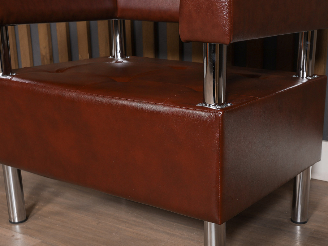 Кресло САНТЬЯГО Искусственная кожа Коричневый Россия (КМЭКЧ-СНТГ)