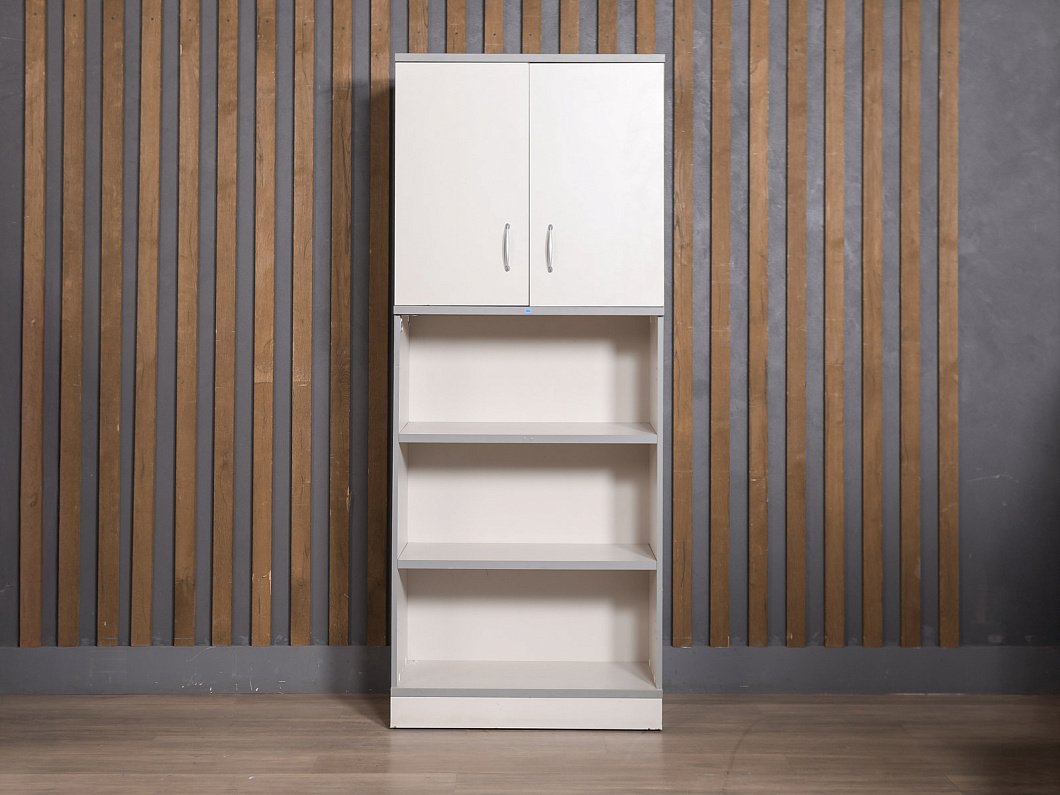 Шкаф для документов ЛДСП Серый (ШДСР-201125)