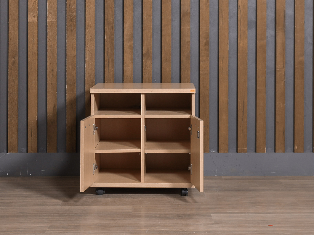 Тумба под оргтехнику ЛДСП Бук (ТОБК-211025)