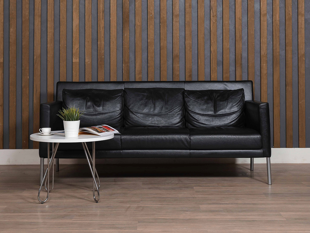 Диван Walter Knoll Jason 391 Кожа Чёрный Германия (ДЧ1-240125)