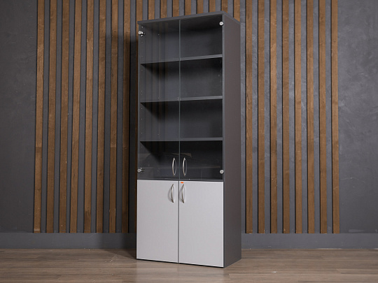 Шкаф для документов ЛДСП Серый