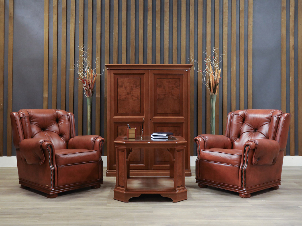 Кресло FRATELLI MASCHERONI Кожа Коричневый Италия (КРКЖТ-090725)