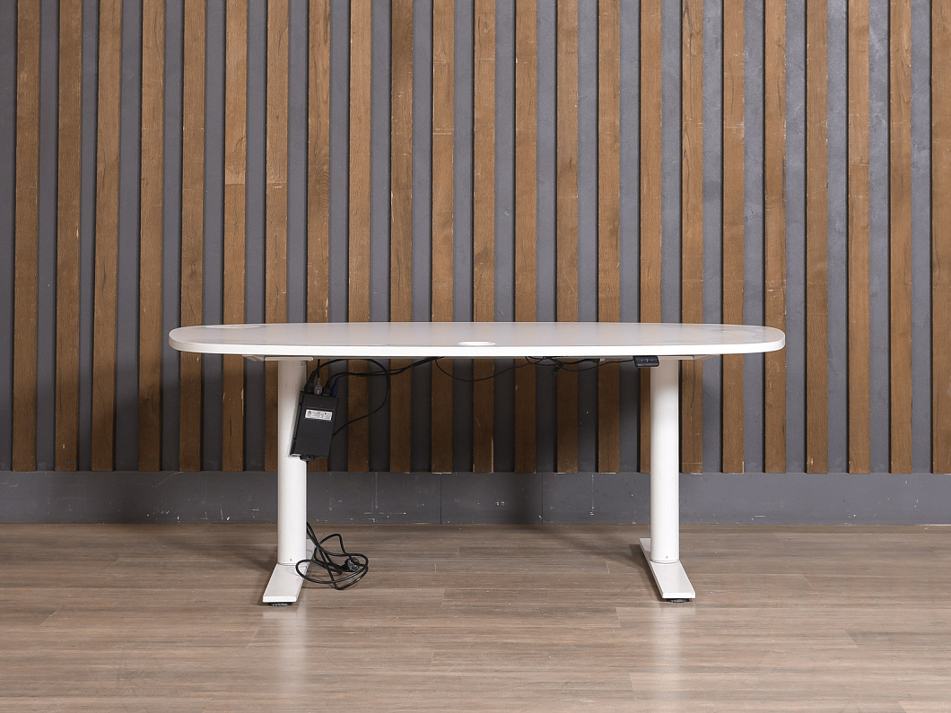 Стол с регулировкой высоты прямоугольный Bene ЛДСП Белый Швеция (СОБ1-281225)