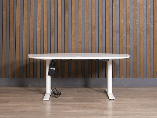Стол с регулировкой высоты прямоугольный Bene ЛДСП Белый Швеция