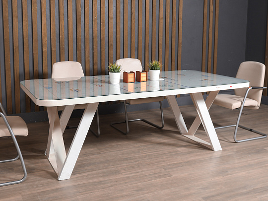 Стол для переговоров МДФ Серый