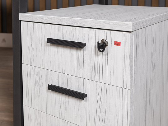 Стол с тумбой Sitara ЛДСП Белый Россия