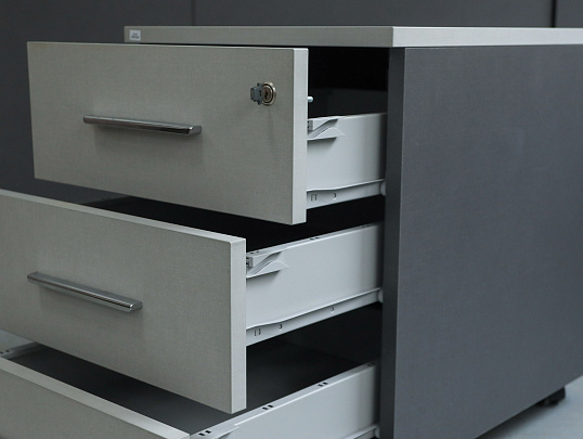 Тумба подкатная UFFIX Essence ЛДСП Серый Италия