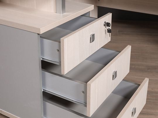 Стол с тумбой ЛДСП Бук