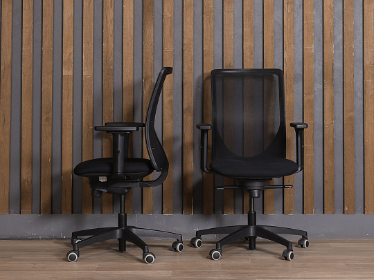 Офисное кресло ELICA Ткань Чёрный Италия