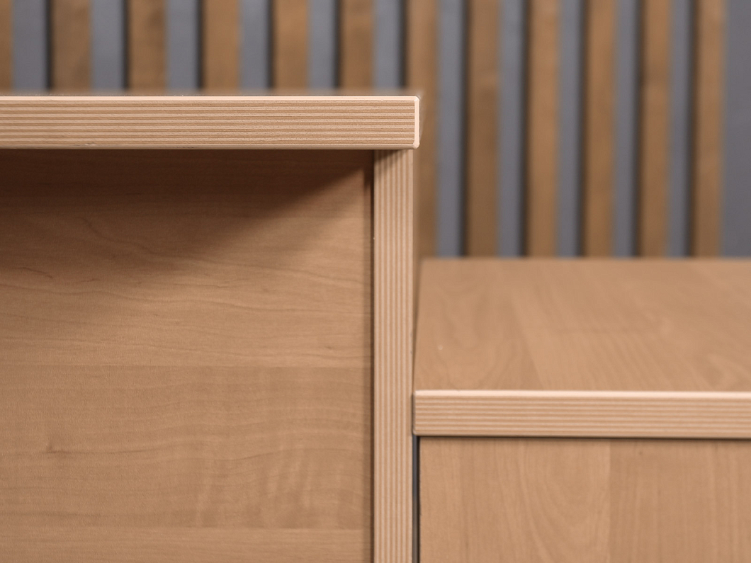 Стол с тумбой ЛДСП Ольха (СТПОХ-241225)