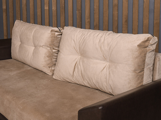 Диван Кожа Бежевый