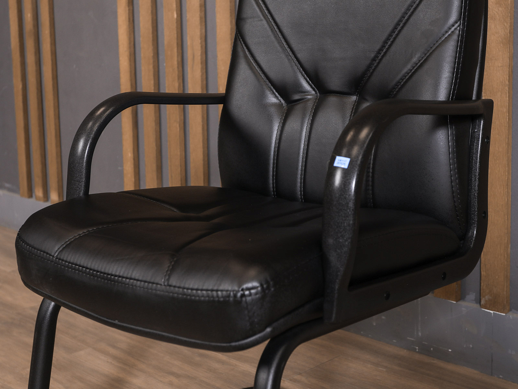 Конференц-кресло Искусственная кожа Чёрный (КФЭЧ1-201125)