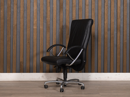 Кресло руководителя Кожа Чёрный Италия