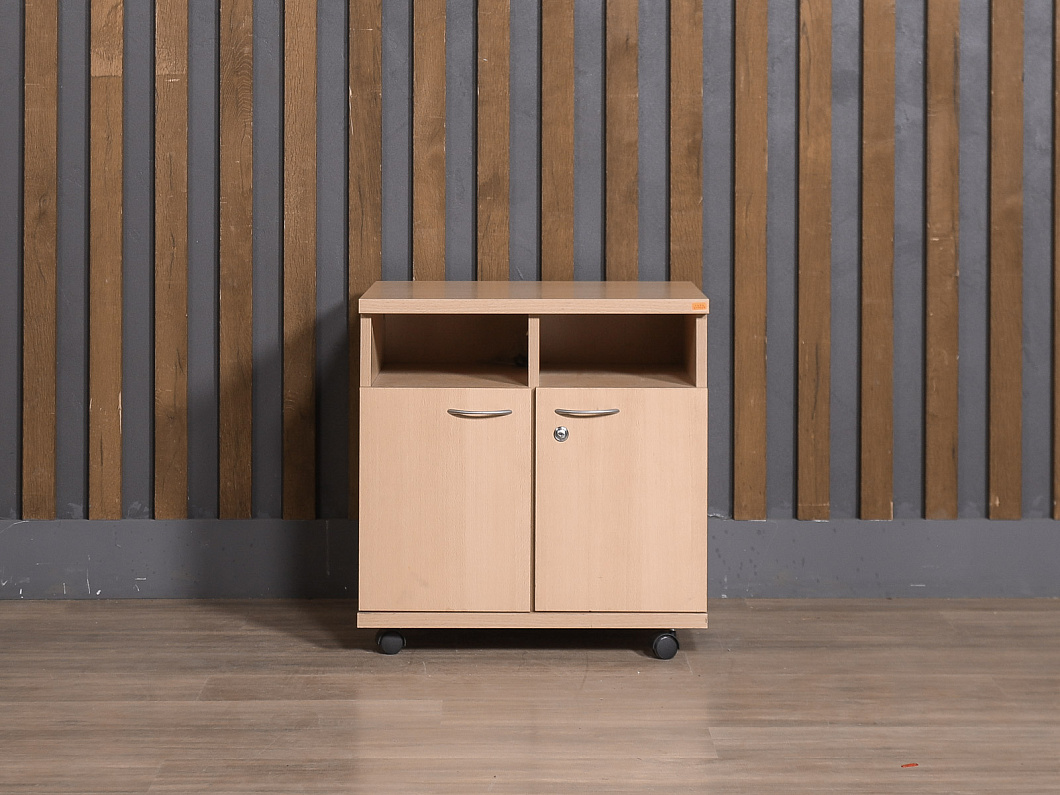 Тумба под оргтехнику ЛДСП Бук (ТОБК-211025)