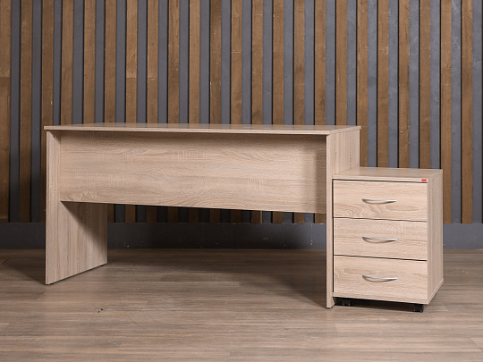 Стол с тумбой ЛДСП Клен