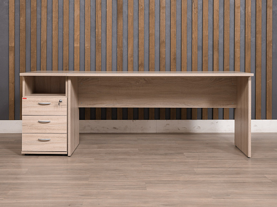 Стол с тумбой ЛДСП Клен