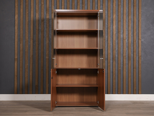 Шкаф для документов ЛДСП Вишня