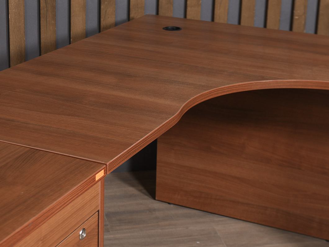 Стол с тумбой ЛДСП Вишня (СПЭТВШ1-211025)