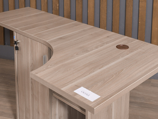 Тумба под оргтехнику ЛДСП Ясень шимо