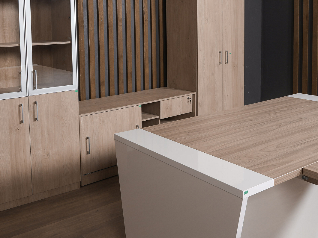 Кабинет руководителя Pointex Asti ЛДСП Бук Россия (КРББК-300825)