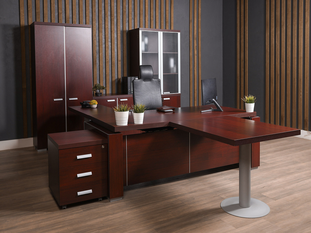 Кабинет руководителя ЛДСП Махагон (КРМХ-100925)