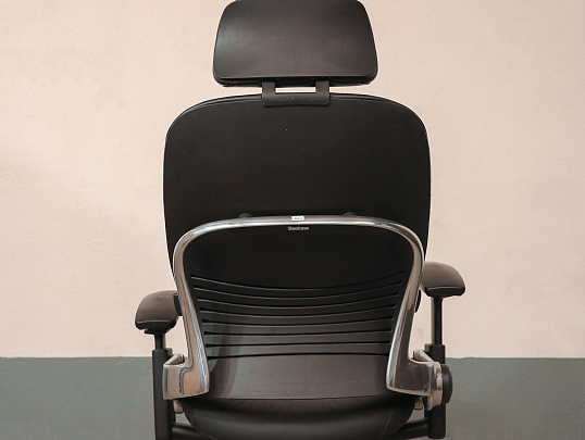 Кресло руководителя Steelcase Leap V2 Кожа Чёрный Франция