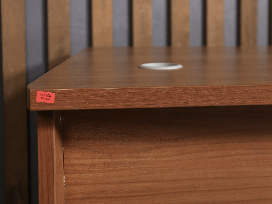 Стол с тумбой ЛДСП Орех (СТОХ-161125)