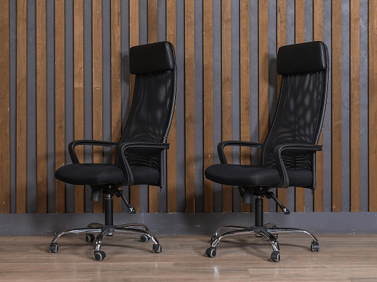 Офисное кресло МАРКУС Сетка Чёрный