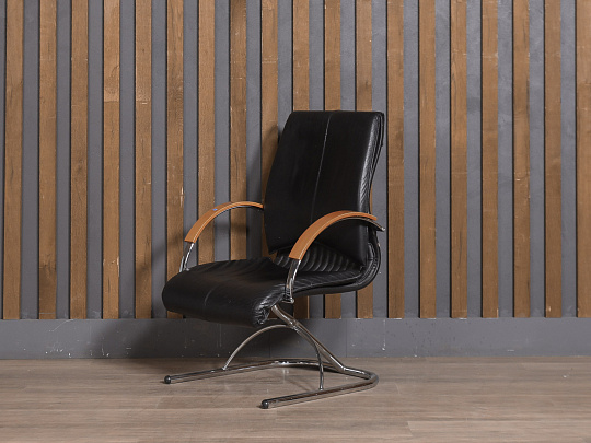 Конференц-кресло Искусственная кожа Чёрный