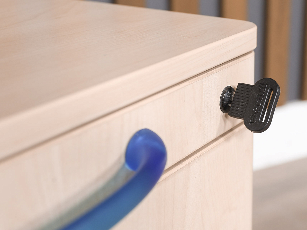 Тумба подкатная Steelcase ЛДСП Бук США (ТВБК-260325)